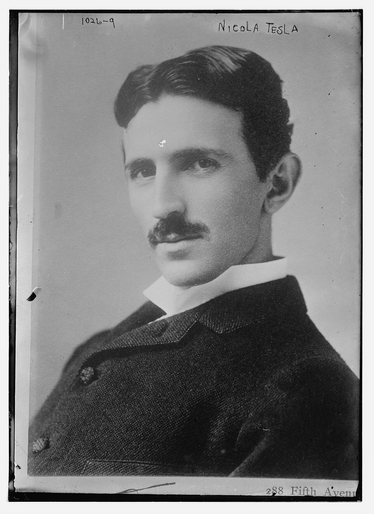 Late nineteenth-century studio portrait of Nikola Tesla