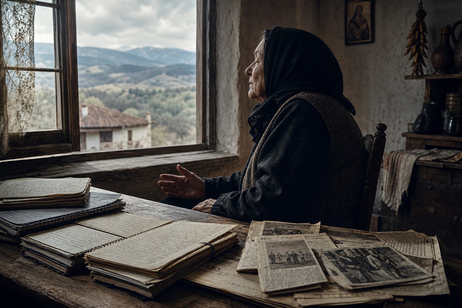 Editorial portrait of Baba Vanga used for the archive