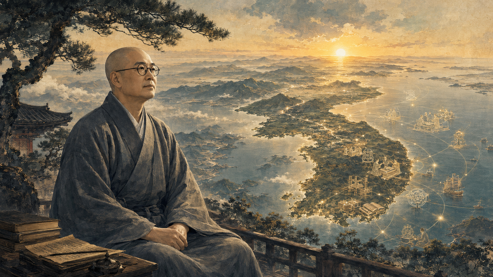 Editorial graphic on Korea's civilizational role
