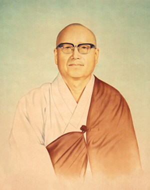 Portrait of Korean Buddhist scholar Venerable Tanheo